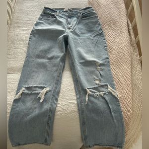 A&F the ankle straight ultra high rise 28/6 jeans